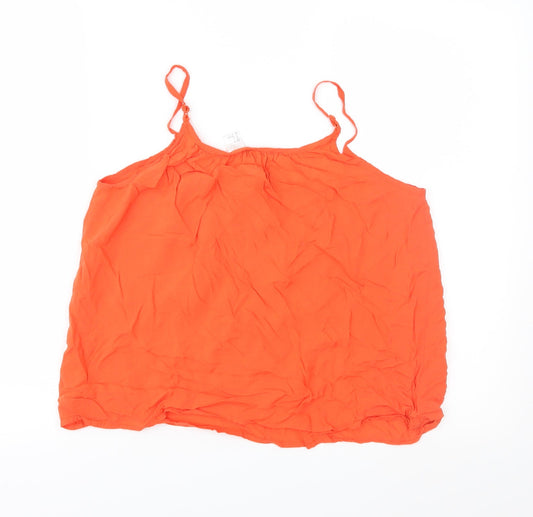 Divided Womens Orange   Camisole Blouse Size 8