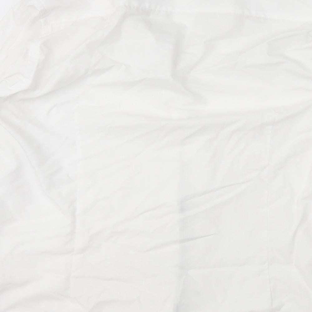 cedr Mens White    Button-Up Size 16