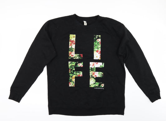Independent Trading Company Womens Black    Sweatshirt Size XL