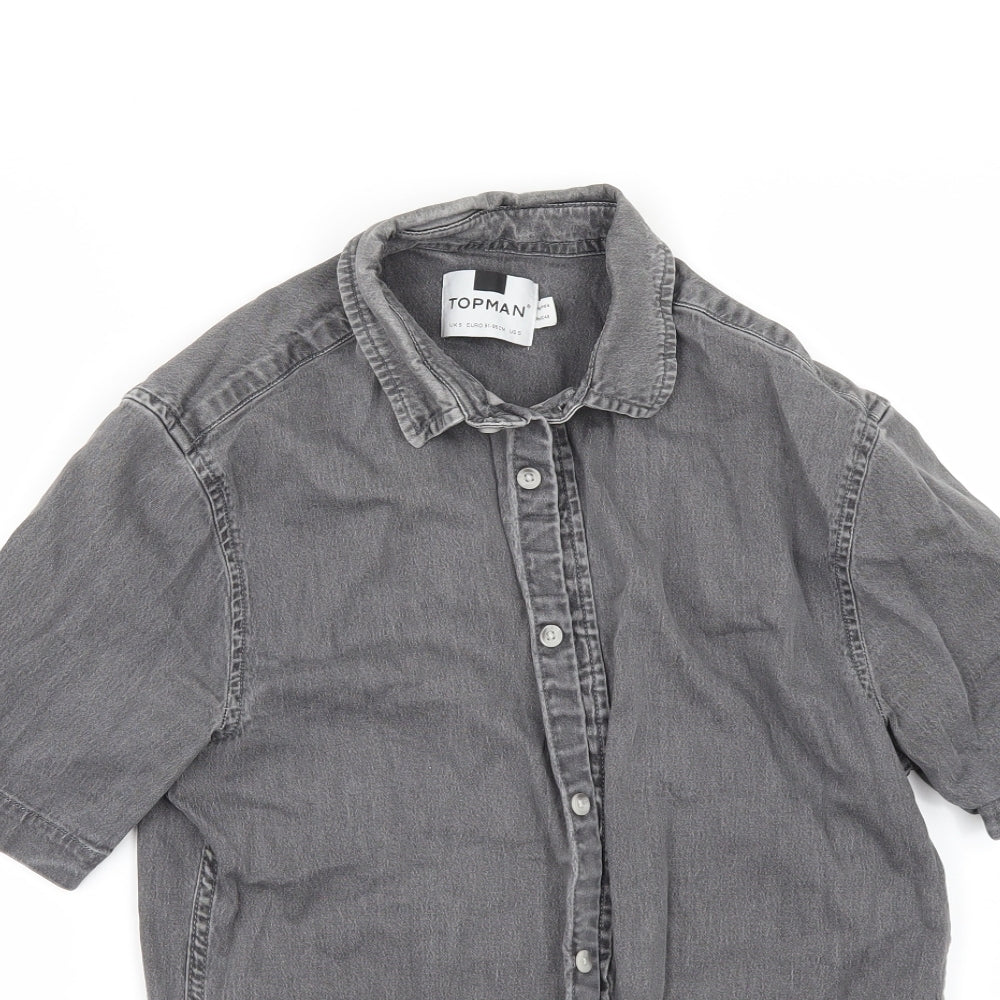 Topman Mens Gold    Button-Up Size S