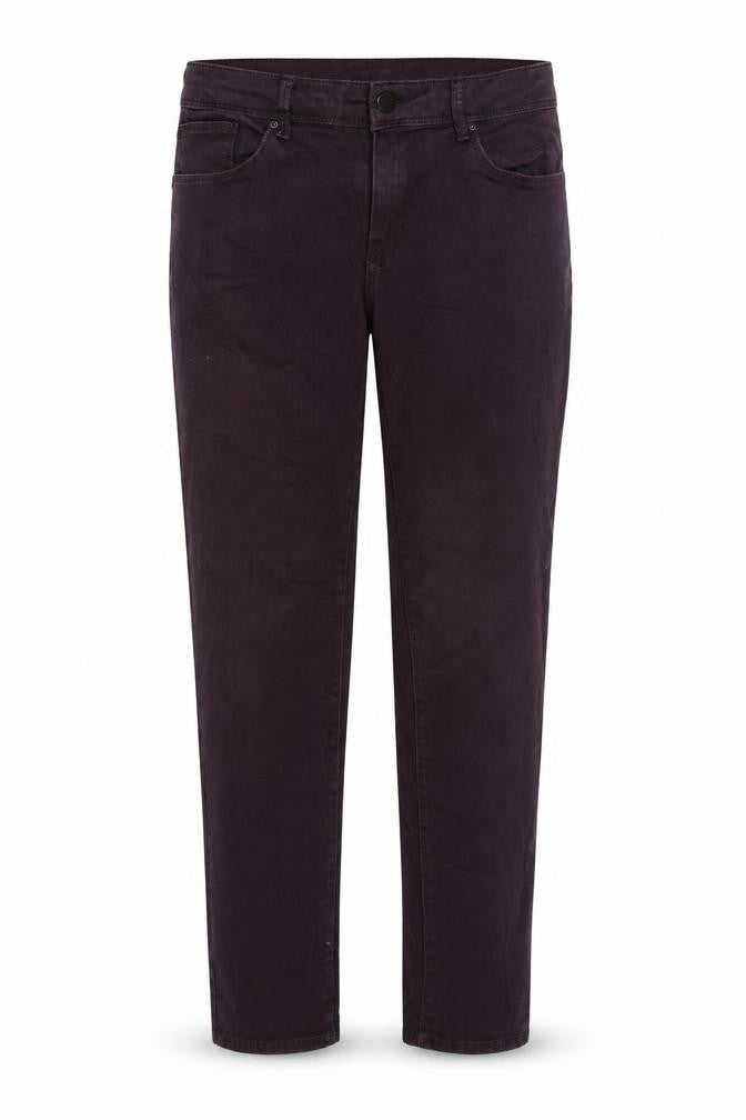 Front view of Marks & Spencer women’s purple straight jeans, size UK 36, in, 29-inch leg