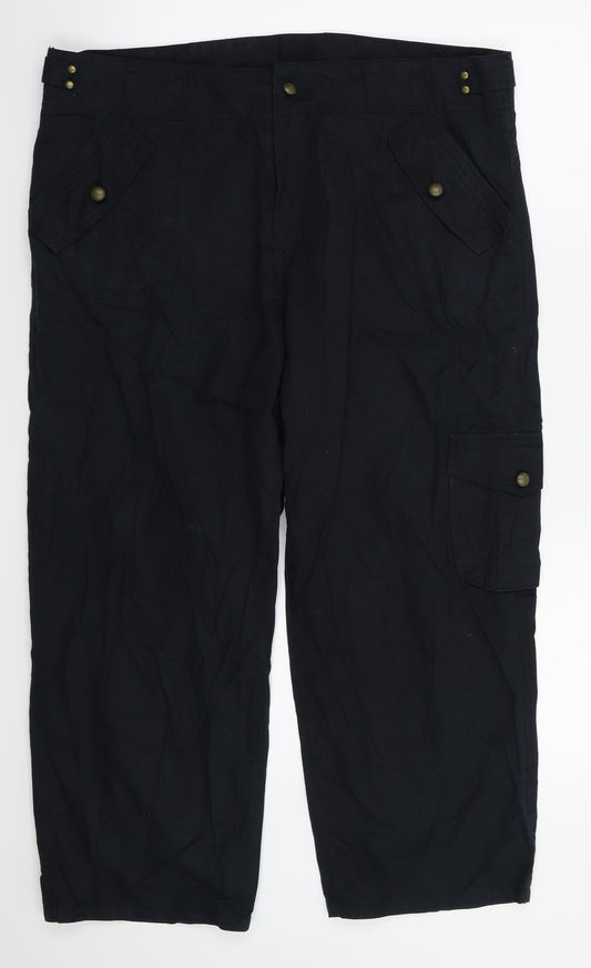 tinster Womens Black   Trousers  Size 18 L25 in
