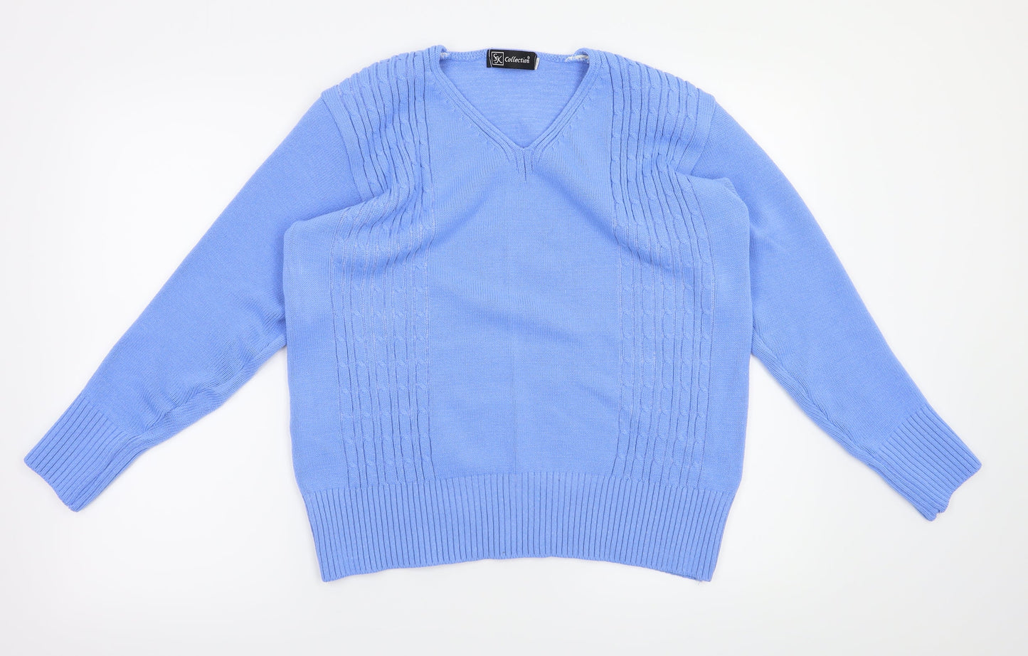 SK Collection Womens Blue   Pullover Jumper Size M