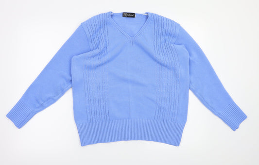 SK Collection Womens Blue   Pullover Jumper Size M