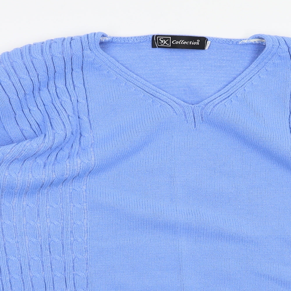 SK Collection Womens Blue   Pullover Jumper Size M