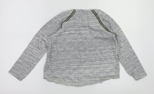 NEXT Girls Grey   Pullover Hoodie Size 7 Years