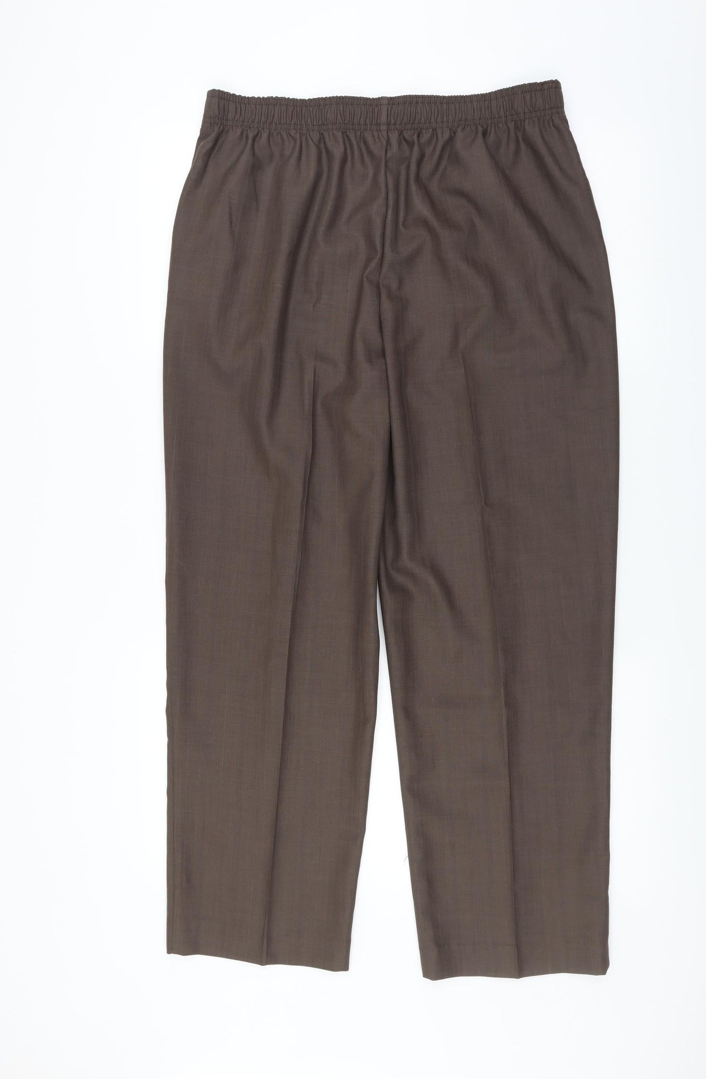 AMARANTO Womens Brown   Trousers  Size 14 L27 in