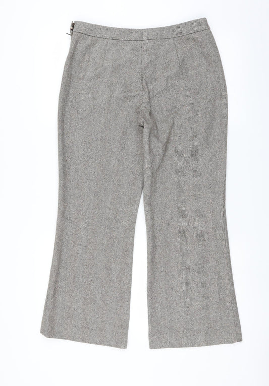 AMARANTO Womens Beige   Trousers  Size 10 L27 in - bootcut