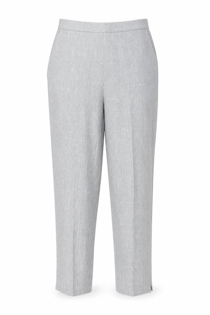 Front view of Autonomy women’s grey trousers, size UK 12, 28-inch leg