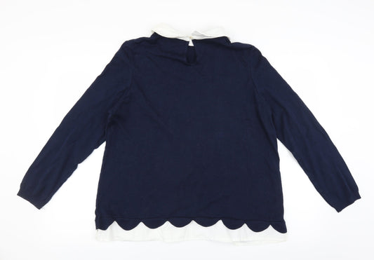 Preworn Womens Blue   Pullover Jumper Size L