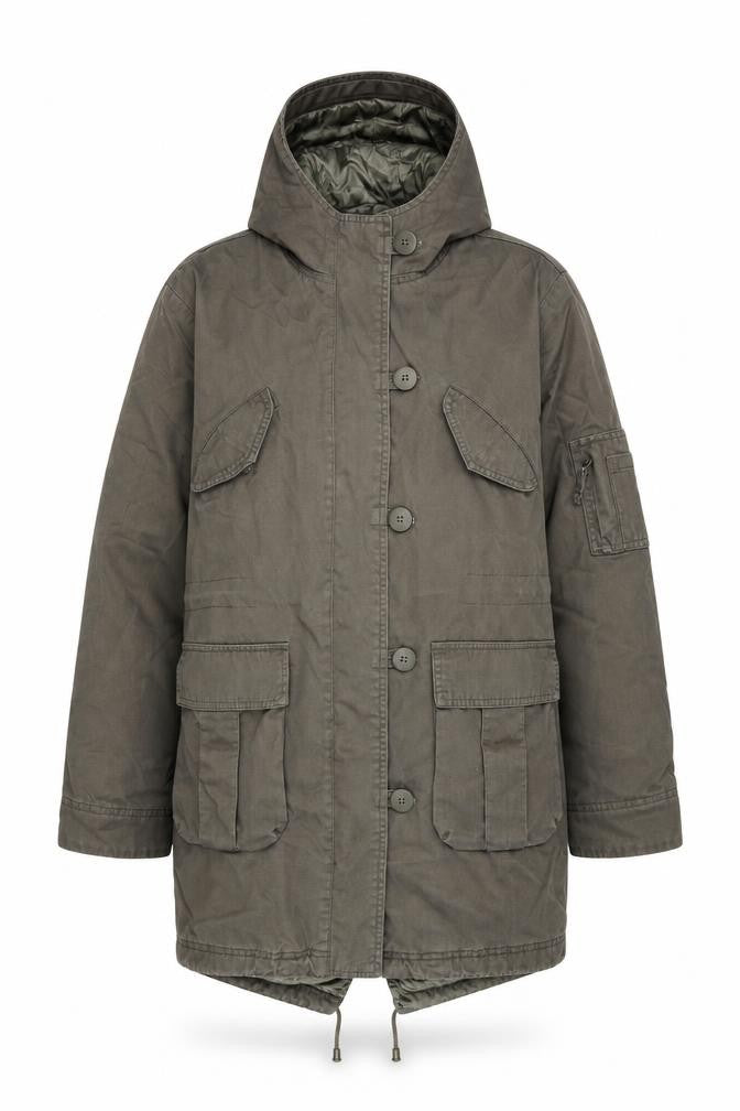 Front view of Next women’s brown jacket coat, size UK 10