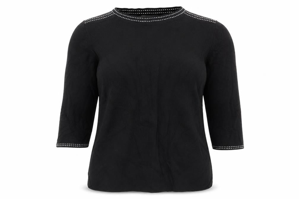 Front view of Bonmarché women’s black jumper, size M