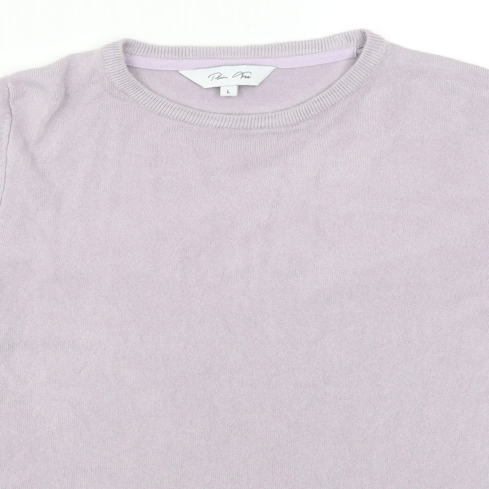 Plum Tree Womens Purple   Pullover Jumper Size L