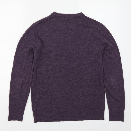 Cedarwood State Mens Purple   Pullover Jumper Size XS