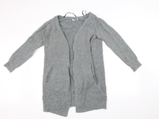 Pieces Womens Grey   Cardigan Jumper Size L