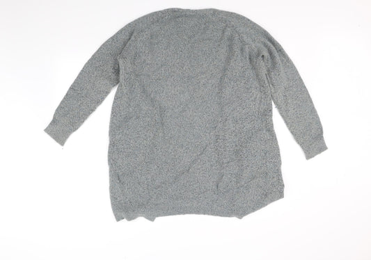 Pieces Womens Grey   Cardigan Jumper Size L