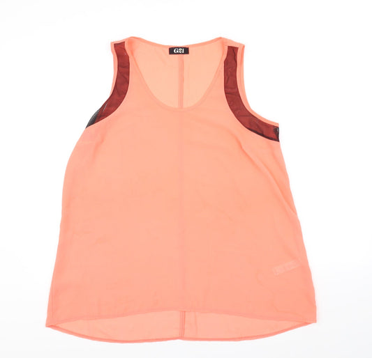 g21 Womens Orange   Basic Blouse Size 12