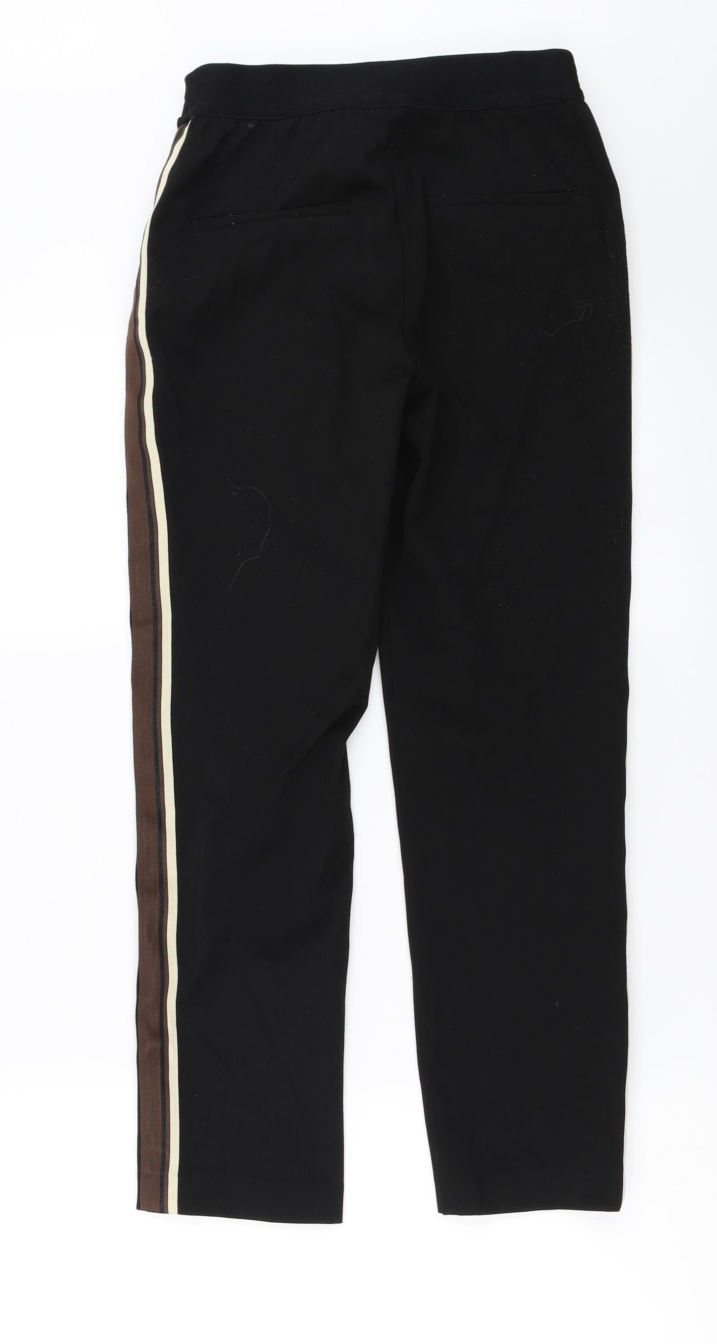 H&M  Womens Black   Trousers  Size 8 L25 in