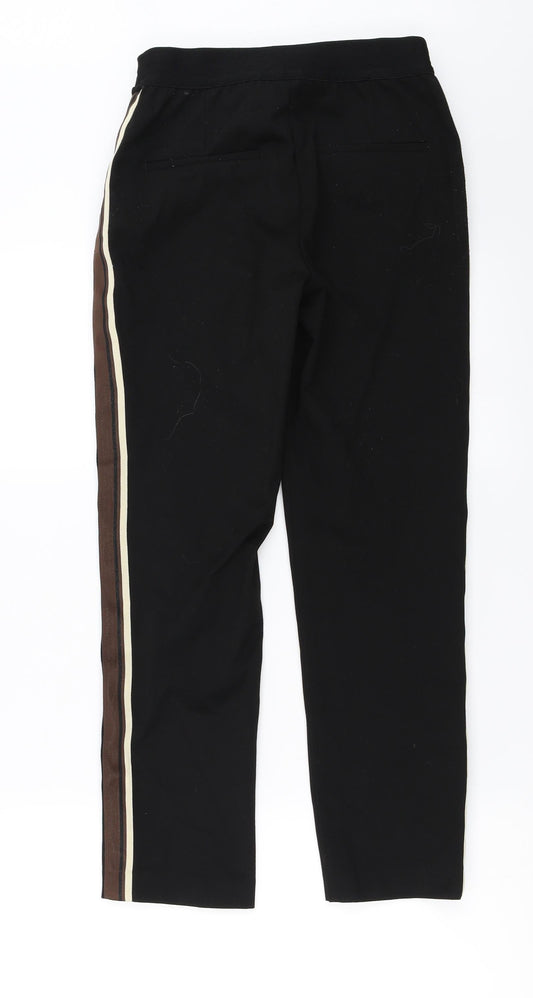 H&M  Womens Black   Trousers  Size 8 L25 in