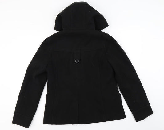 Internationale  Womens Black   Jacket Coat Size 10