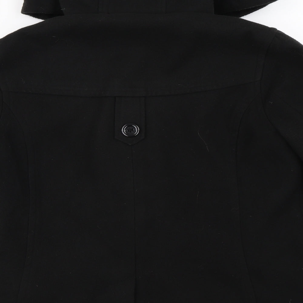 Internationale  Womens Black   Jacket Coat Size 10