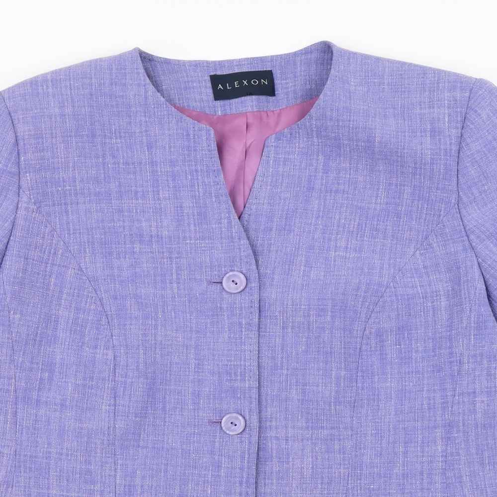 Alexon  Womens Purple   Jacket Blazer Size 18