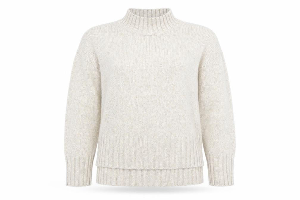 Front view of New Look women’s beige jumper, size M
