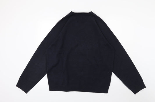 BHS Mens Blue  Knit Pullover Jumper Size L
