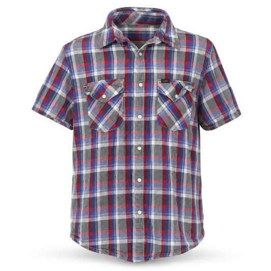 Lee Mens Multicoloured Striped Woven  Button-Up Size L
