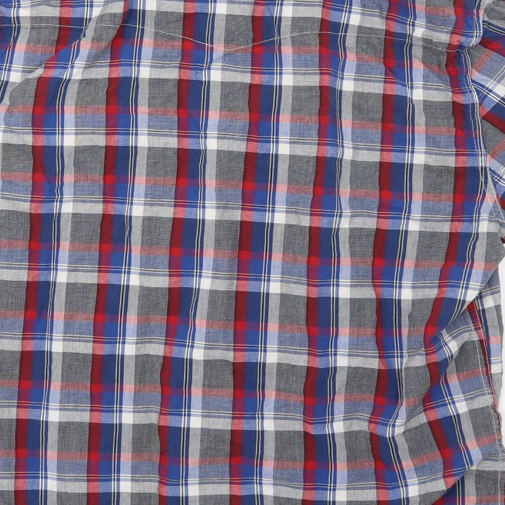 Lee Mens Multicoloured Striped Woven  Button-Up Size L