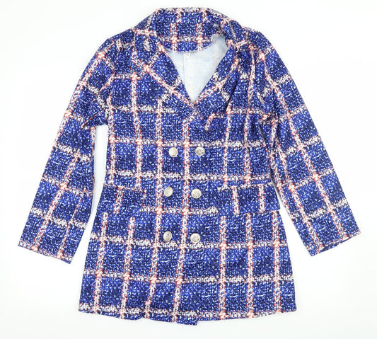 Prewworn Womens Blue Check  Jacket  Size M