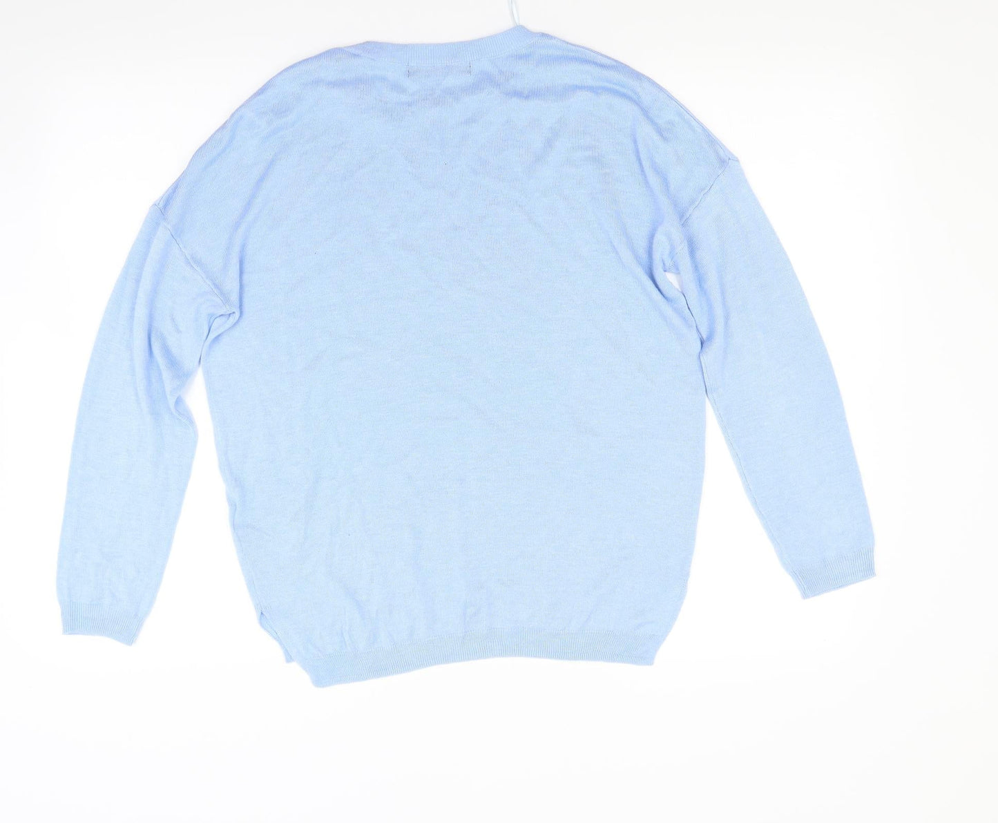 Marks  Womens Blue  Knit Pullover Jumper Size M