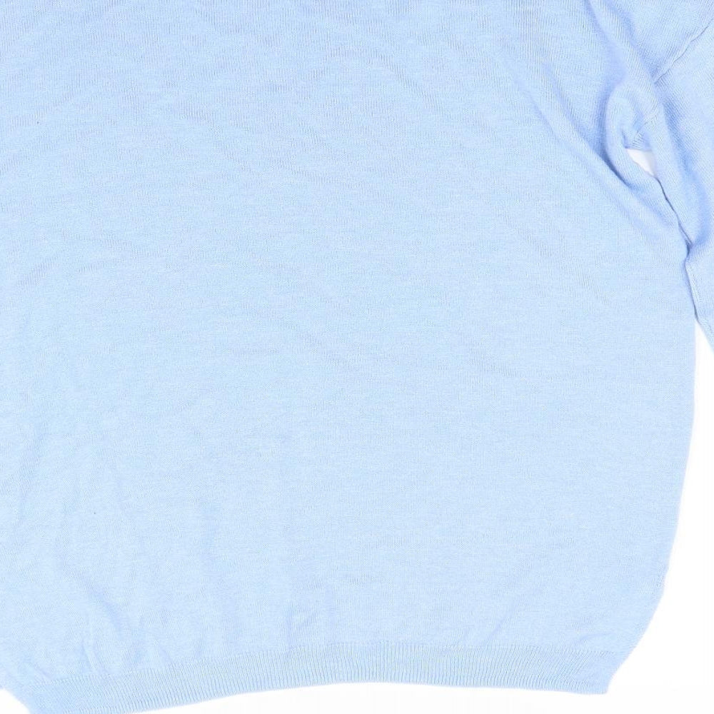 Marks  Womens Blue  Knit Pullover Jumper Size M