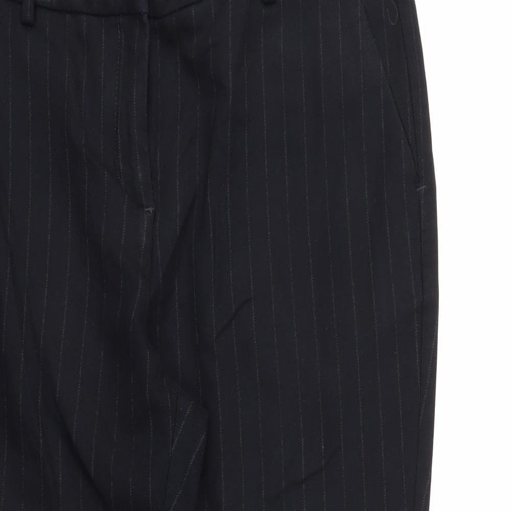 NEXT Womens Blue Striped  Trousers  Size 14 L25 in