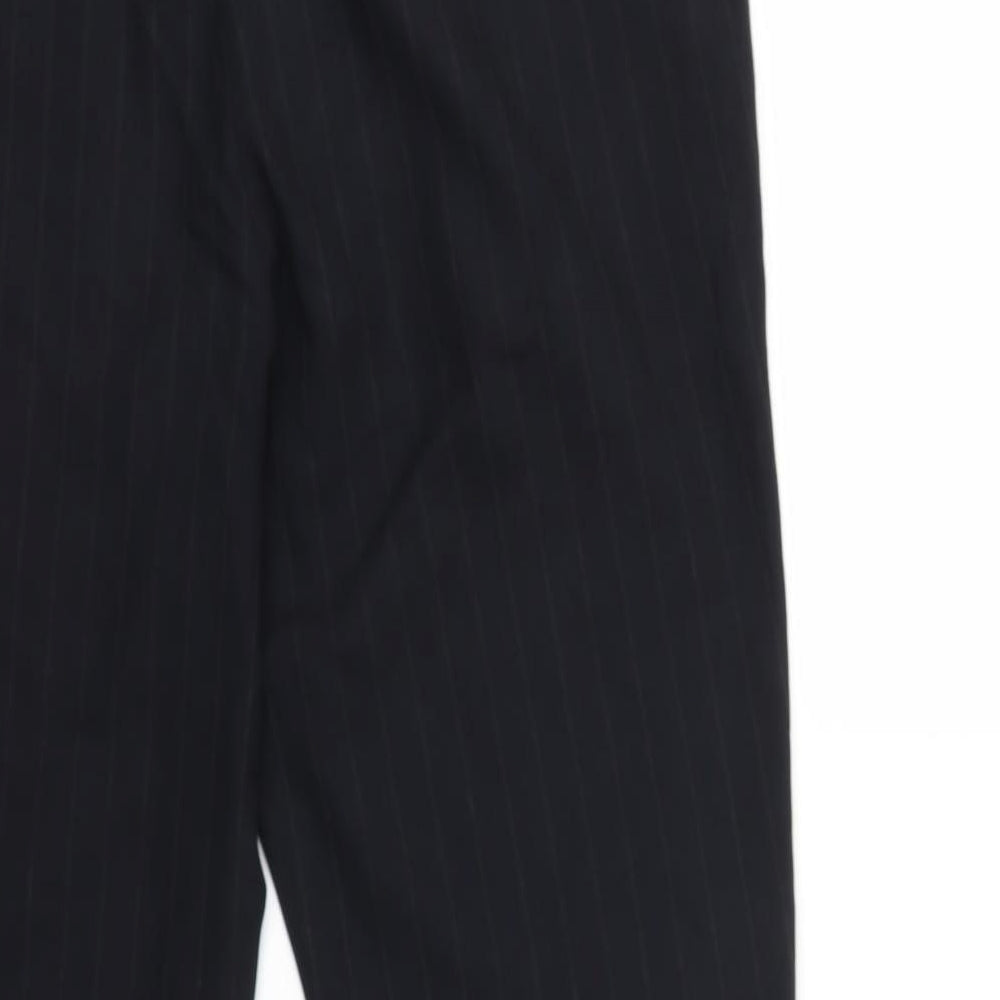 NEXT Womens Blue Striped  Trousers  Size 14 L25 in