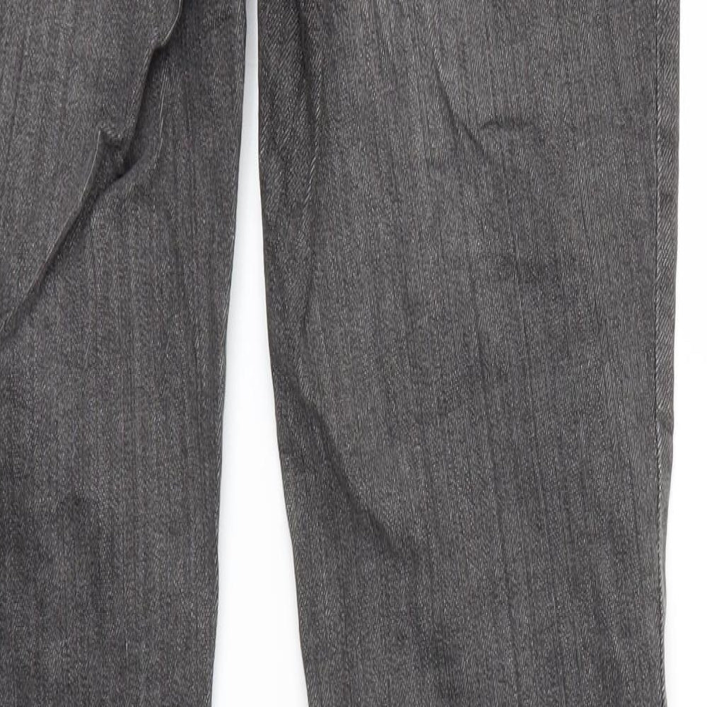 4Wards Womens Grey  Denim Straight Jeans Size 12 L29 in