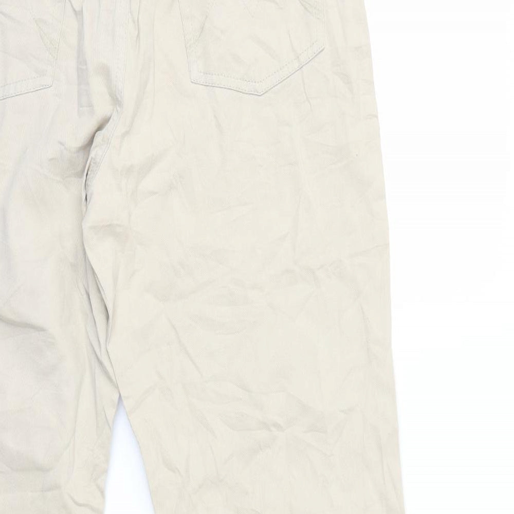 Preworn Womens Beige   Trousers  Size 14 L31 in