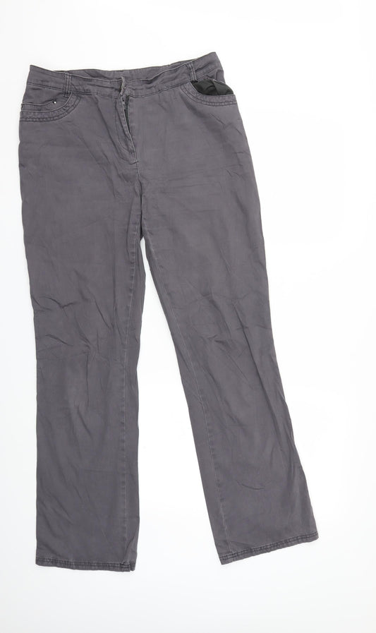Preworn Womens Grey   Trousers  Size 32 in L31 in
