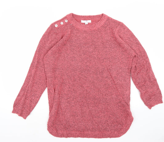 Julipa Womens Pink   Pullover Jumper One Size