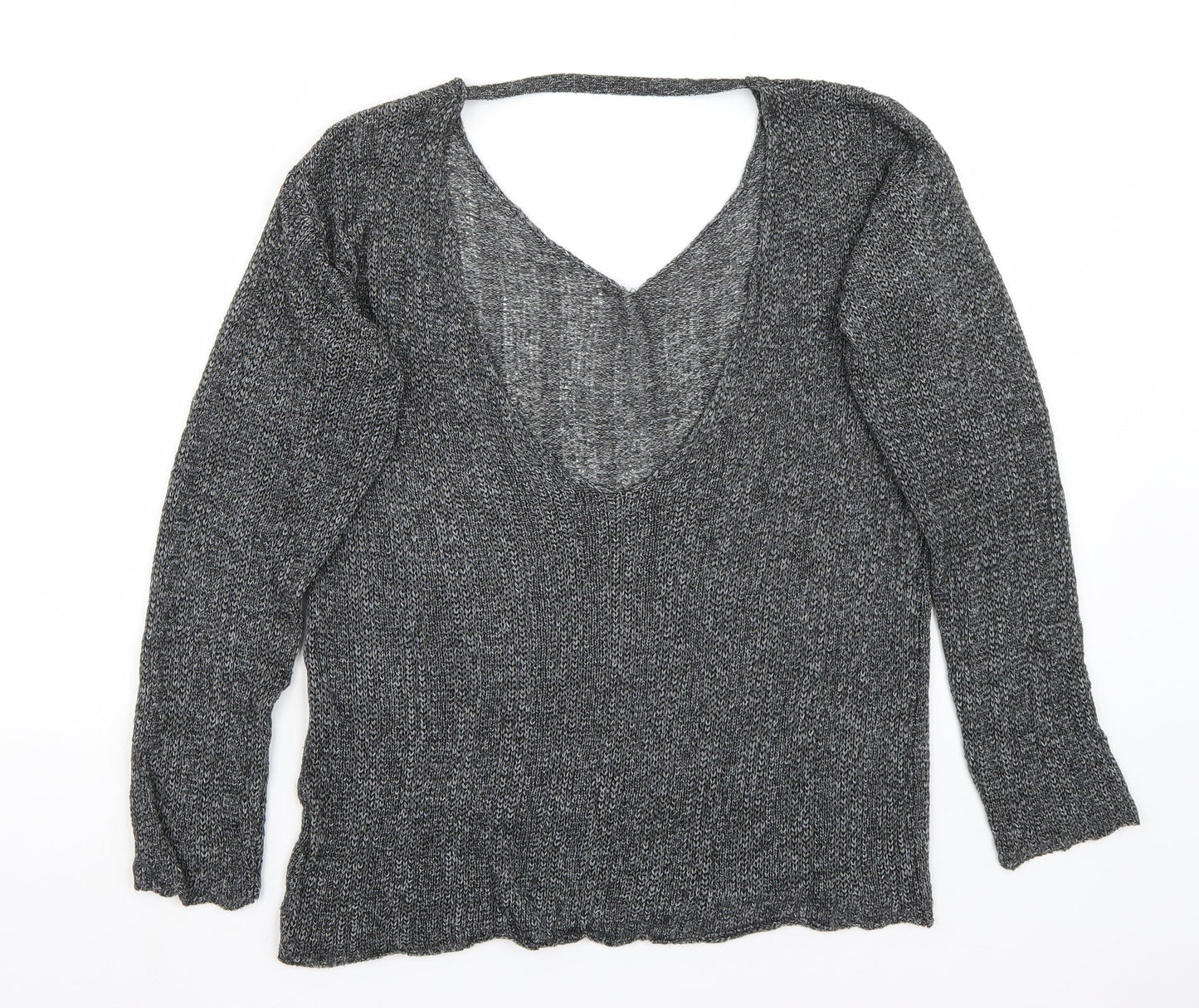 H&M Womens Grey   Pullover Jumper Size S