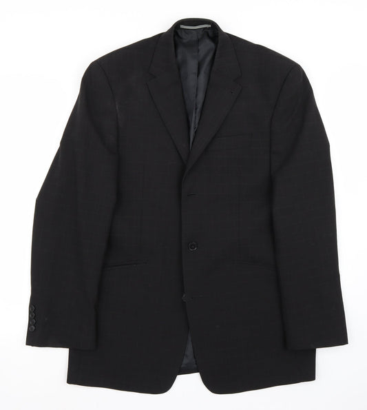Marks and Spencer Mens Black   Jacket Suit Jacket Size 40