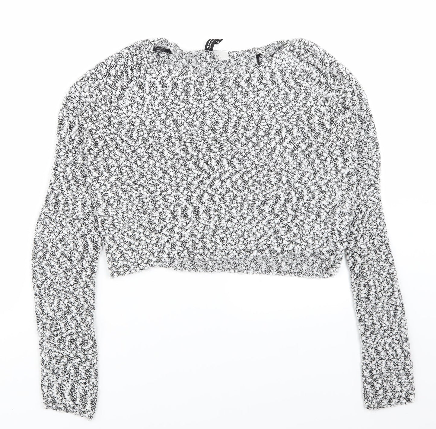 H&M Womens White   Cropped T-Shirt Size S