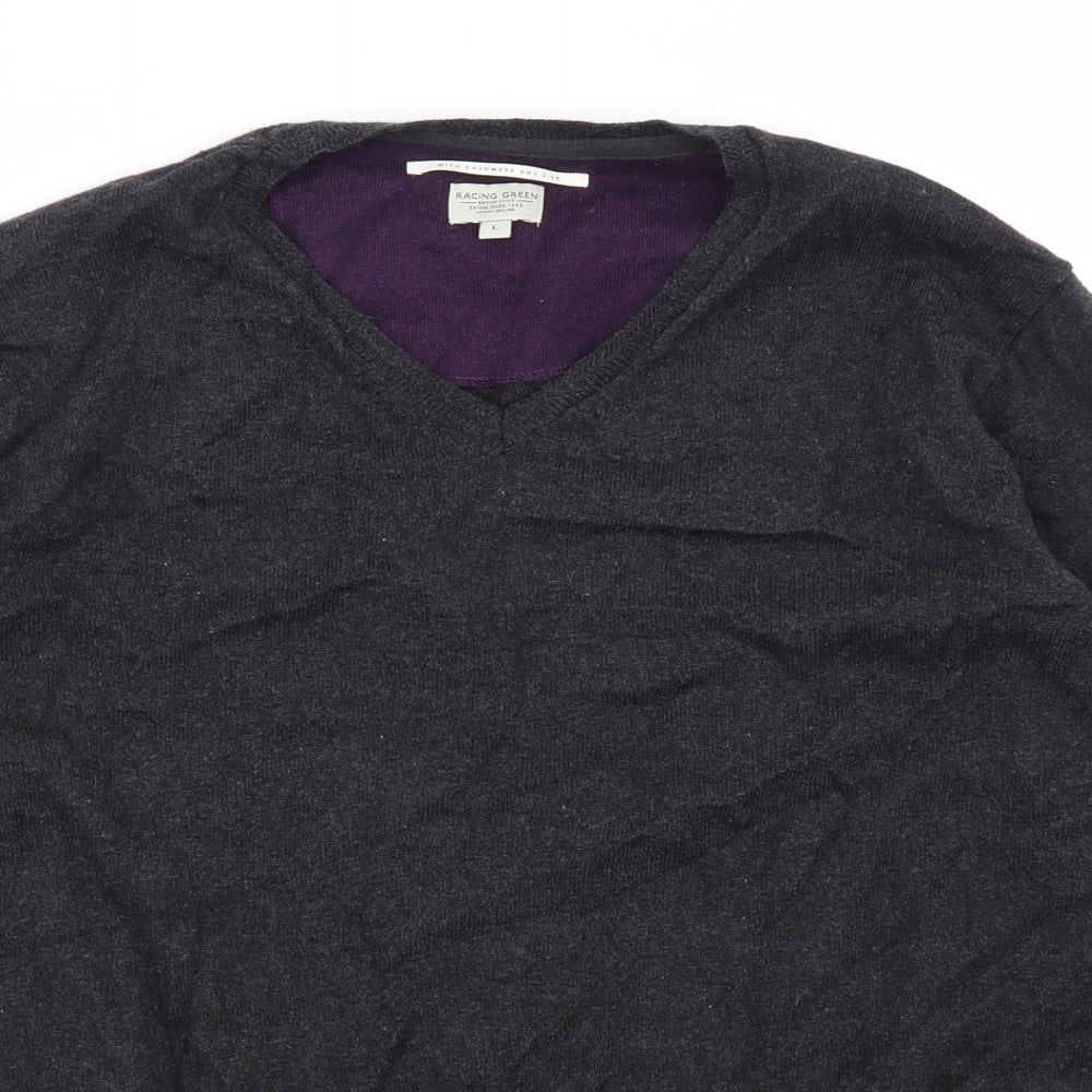 Racing Green Mens Grey   Pullover Sweatshirt Size L