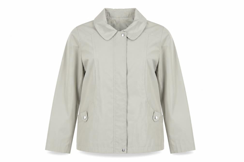 Front view of Bonmarché women’s green bomber jacket jacket one size