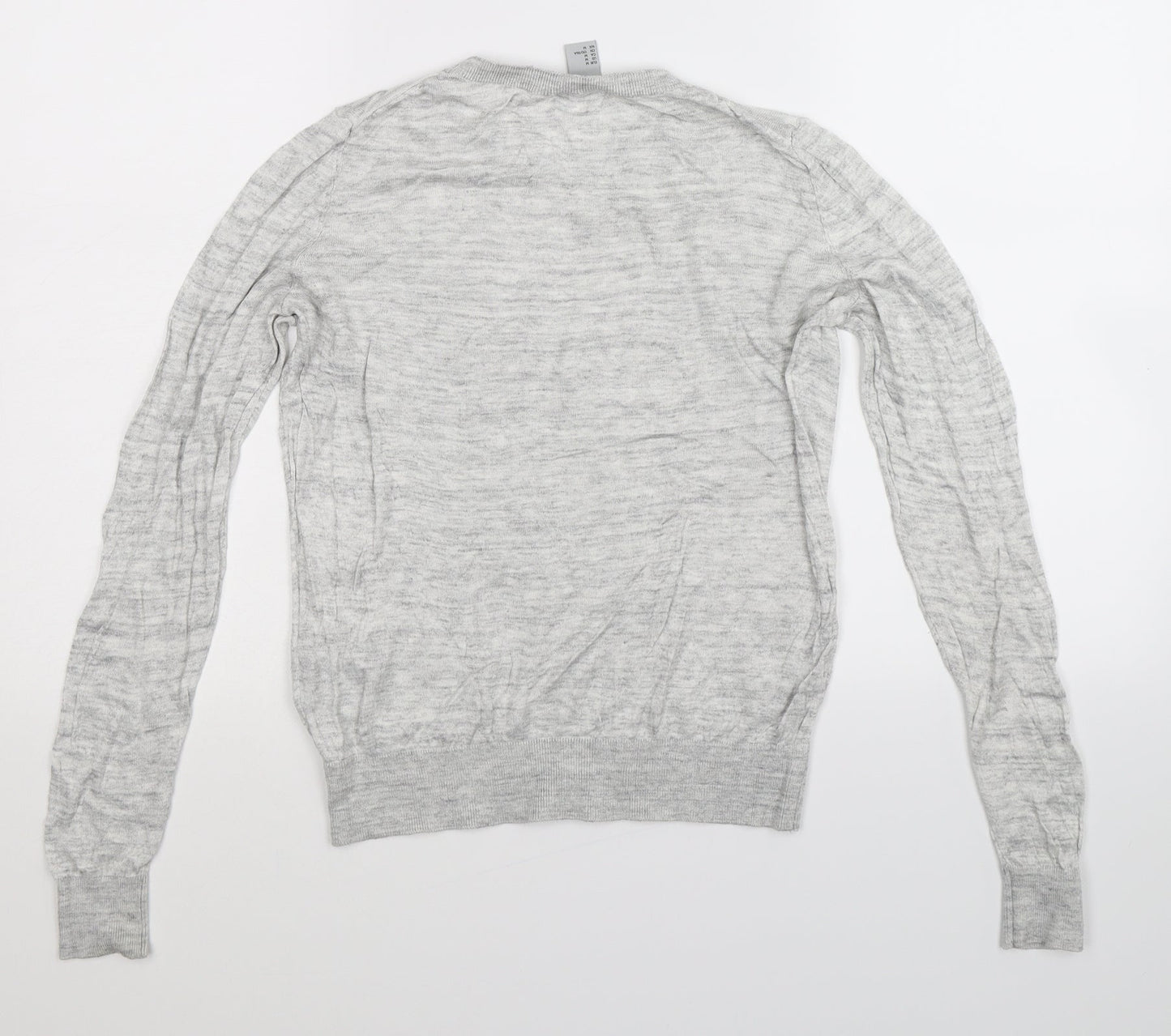 H&M Womens Grey  Knit Pullover Jumper Size M