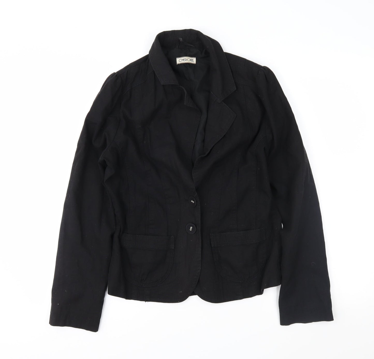Cherokee Womens Black   Jacket Coat Size 12