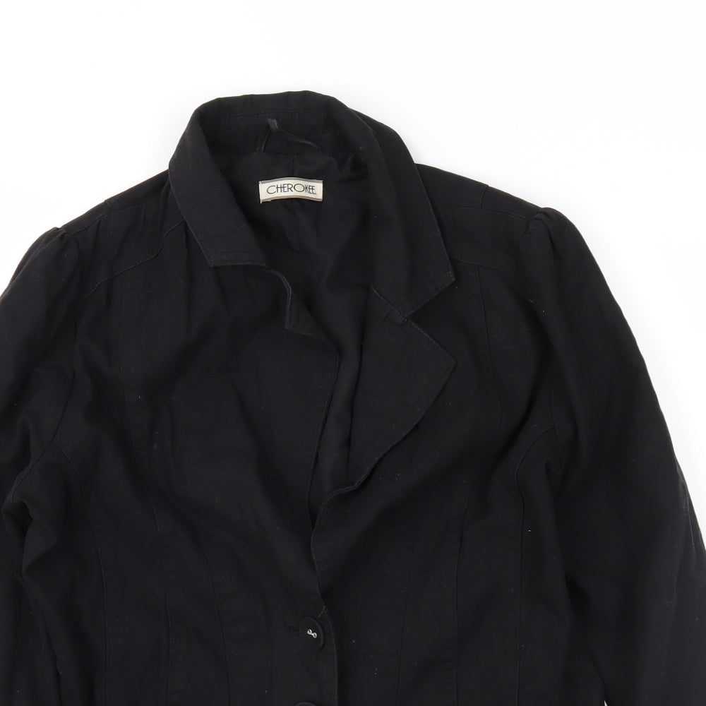 Cherokee Womens Black   Jacket Coat Size 12