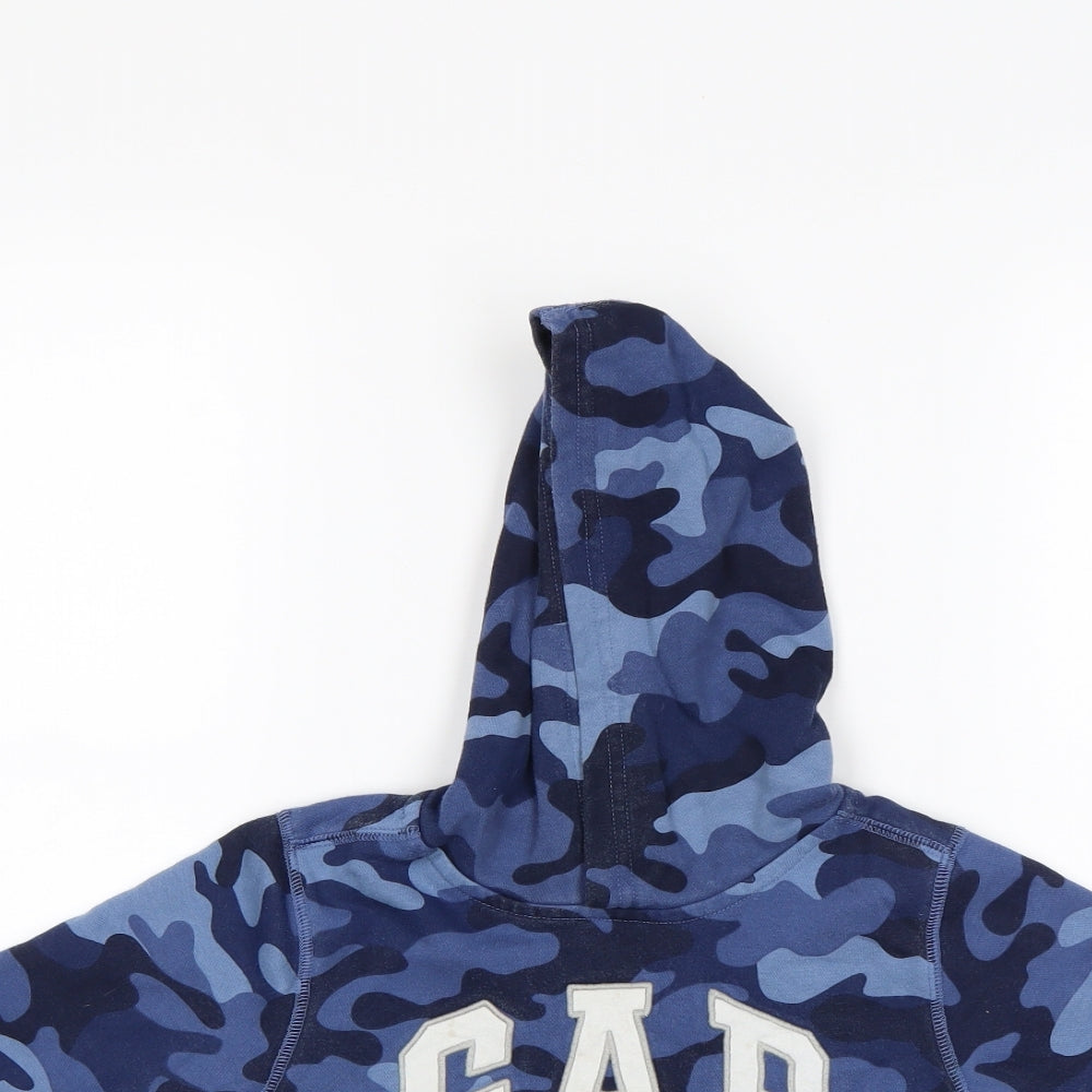 Gap Boys Blue Camouflage  Pullover Hoodie Size 2 Years