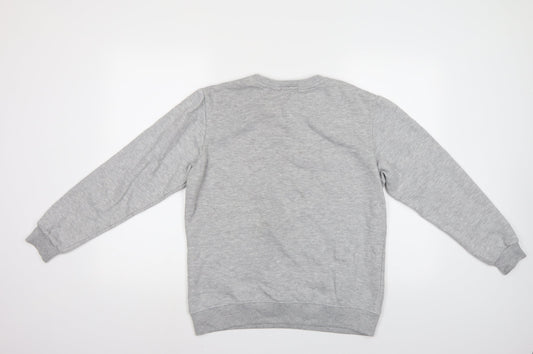 Boohoo men Mens Grey   Pullover Sweatshirt Size S
