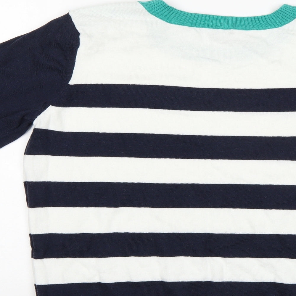 Gap Womens Multicoloured Striped  Pullover Jumper Size L